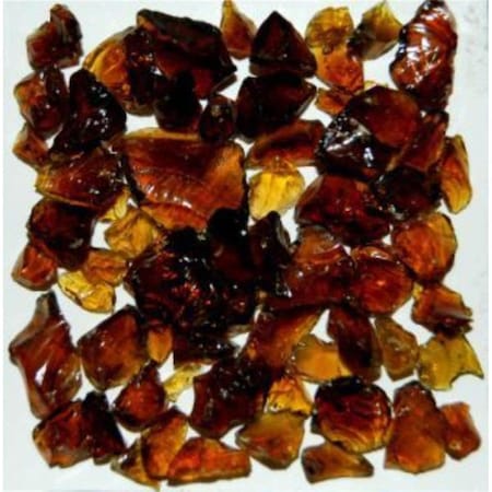 American Specialty Glass Recycled Chunky Glass, Amber Brown - Size 1 - 0.13-0.25 in. - 25 lbs TAMBERB1-25